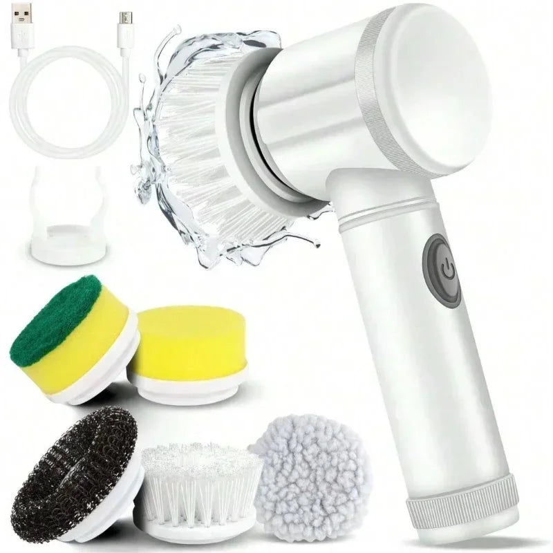 Hazarz Electric Cleaning Brush 5-in-1 Hand held